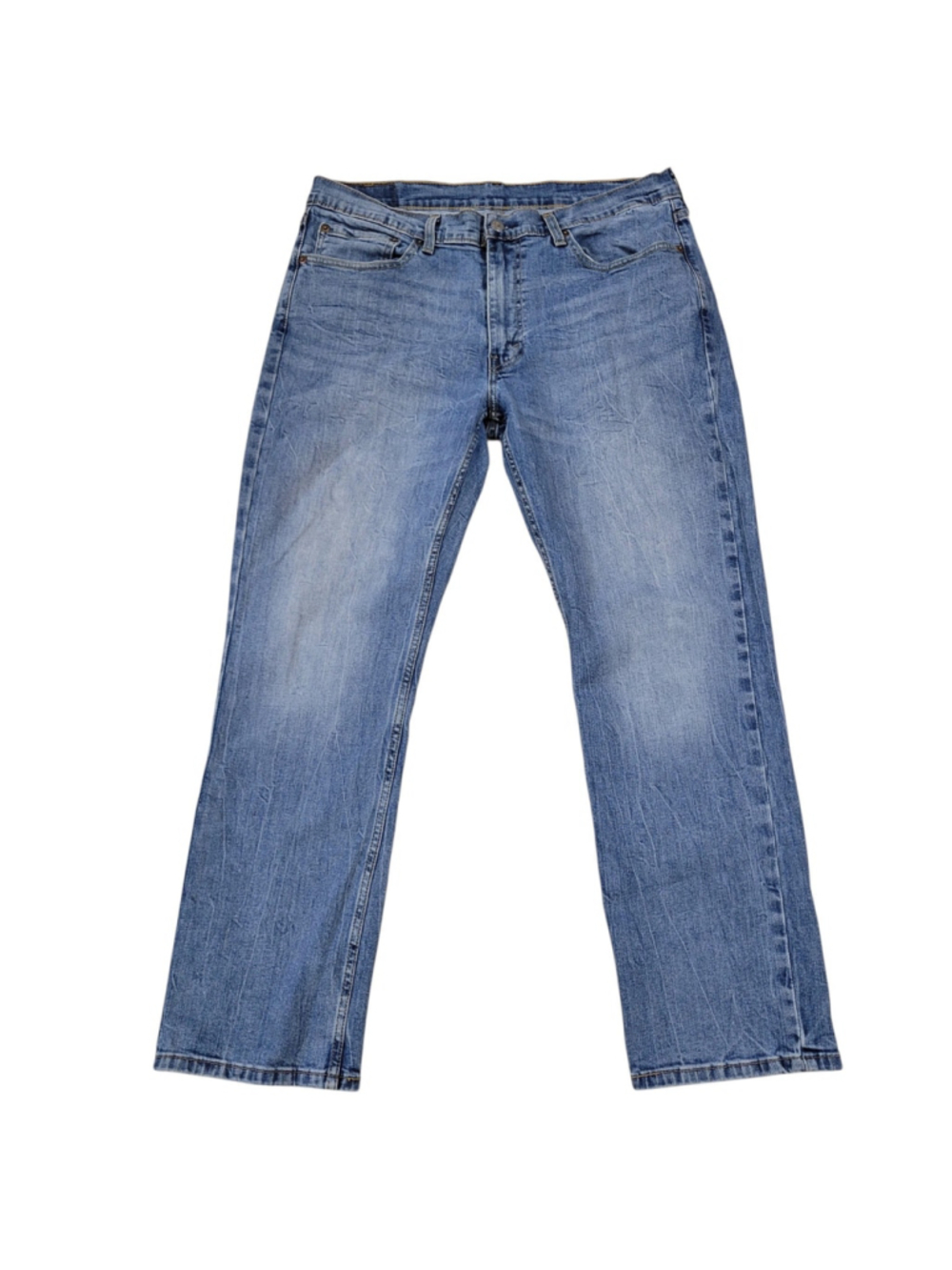 Levi's 514 Straight Leg Blue Cotton Elastane Blend Jeans Men's Size 36/30